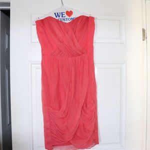 Lela Rose Coral Bridesmaid Dress LR180